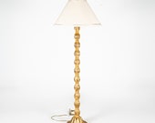Antiqued Gold Painted Floor Lamp