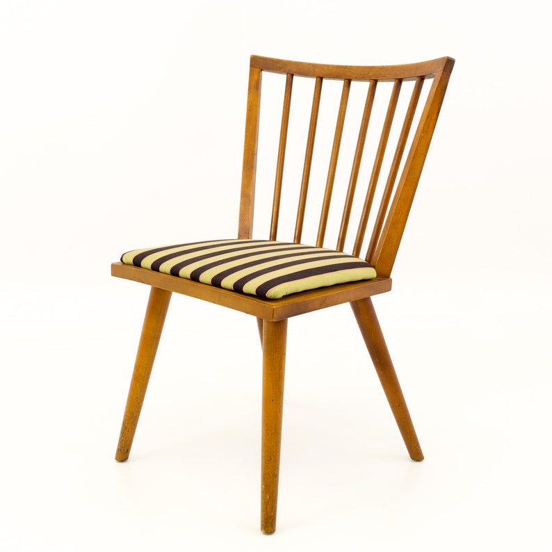 mcm Leslie Diamond for Conant Ball Mid Century Modern Windsor Dining Chairs