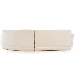 Vladimir Kagan Style Weiman Mid Century Curved Sectional Sofa mcm image 4
