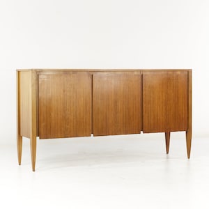 Gio Ponti for Singer and Sons Mid Century Walnut Model 2160 Cabinet mcm image 1