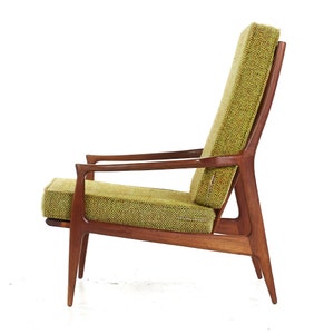 Selig Style Mid Century Walnut Lounge Chair mcm image 5
