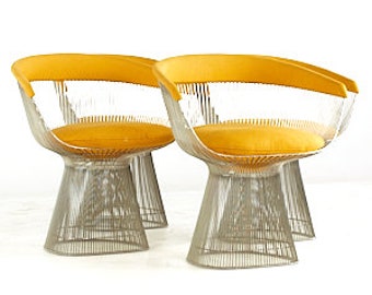 Warren Platner for Knoll Mid Century Chairs - Set of 4 - mcm