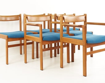 HW Klein For Bramin Mobler Mid Century Danish Teak Dining Chairs - Set of 6 - mcm