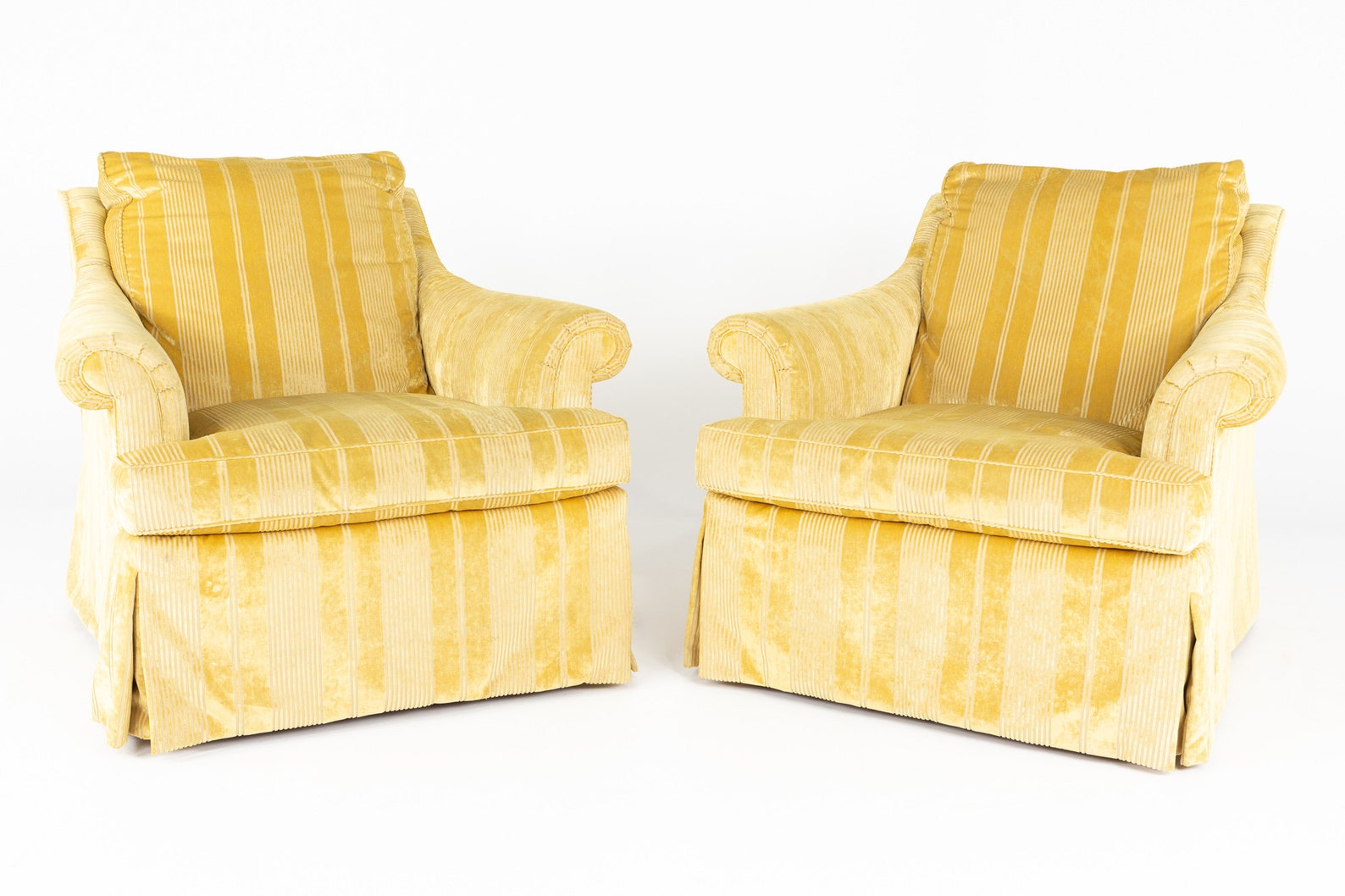 A. Rudin Contemporary Lounge Chairs - Pair - Etsy