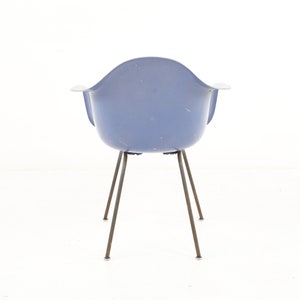 Eames for Herman Miller Mid Century Blue Fiberglass Shell Chair mcm image 7