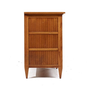 Tomlinson Sophisticate Mid Century Walnut Lowboy Dresser mcm image 4