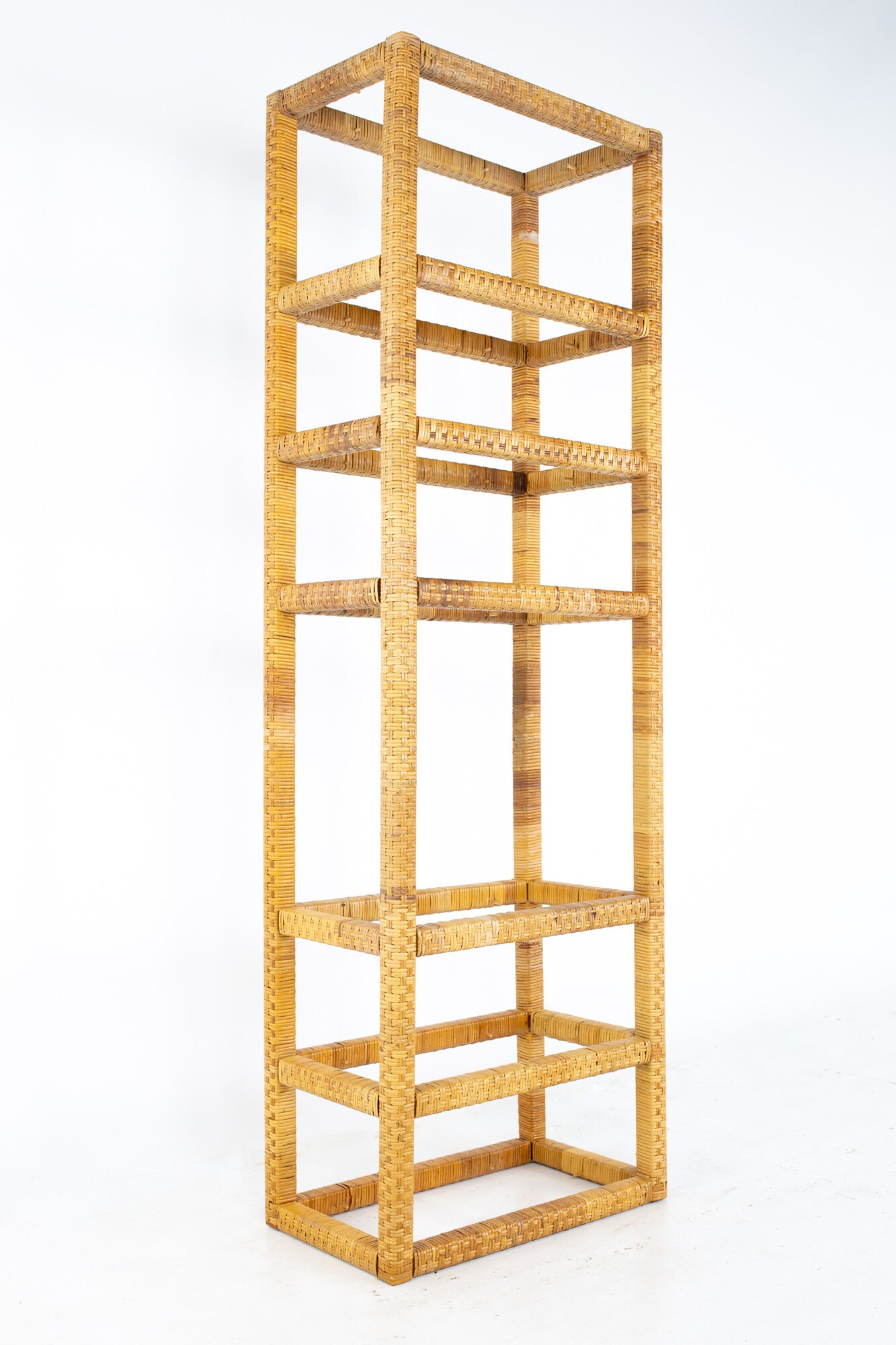 60x32 Tall Narrow Free Standing Etagere Shelf Roberto