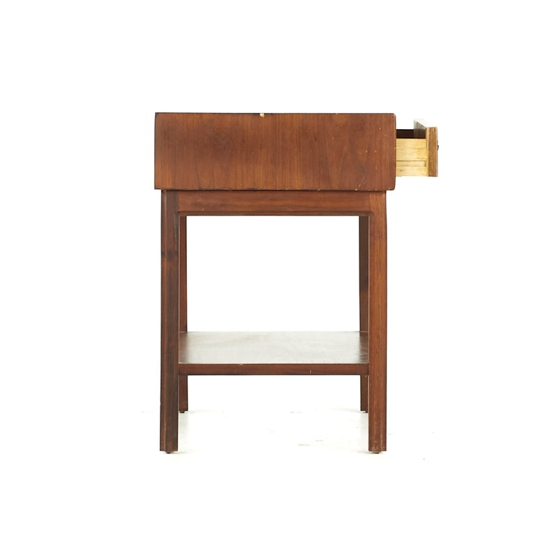 Jack Cartwright for Founders Mid Century Walnut Nightstand mcm image 4