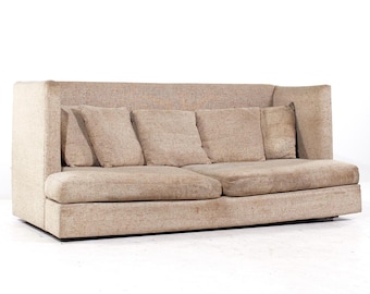 CUSTOM Mid-century 5pc Milo Baughman Pit Style Modular Sofa in