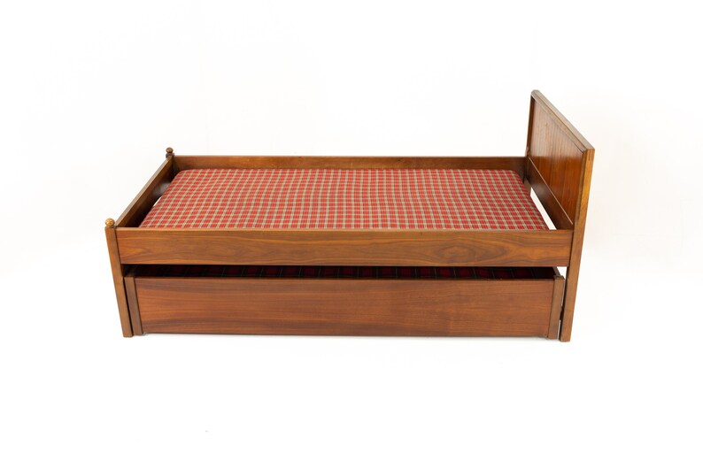 Lane Mid Century Trundle Bed mcm Etsy