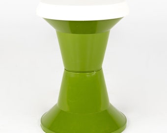 Mid Century Green Planter Stool - mcm