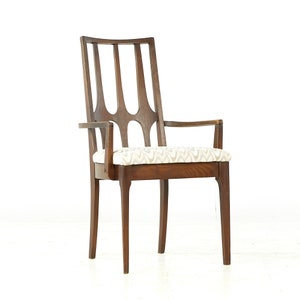 Broyhill Brasilia Mid Century Walnut Dining Chairs Set of 6 mcm 画像 8