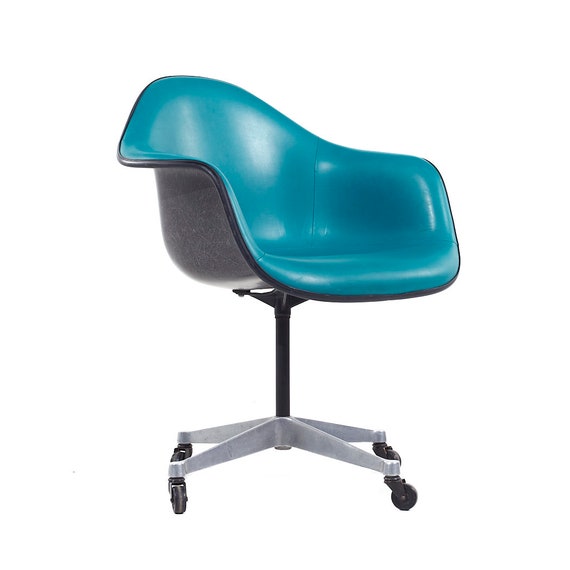 Eames Shell Chair 青 Eames DSR chair anthracite fiberglass shell and blue hopsak