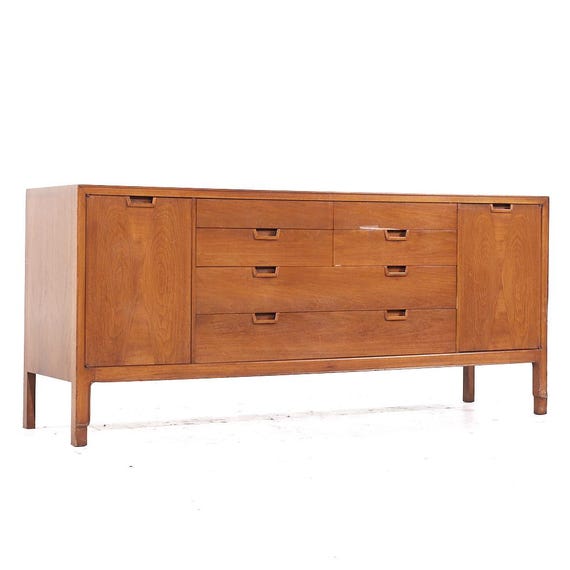 mid century modern lowboy dresser by Stanley Furniture Mikael Laursen Vintage Danish Mid-Century Modern Four