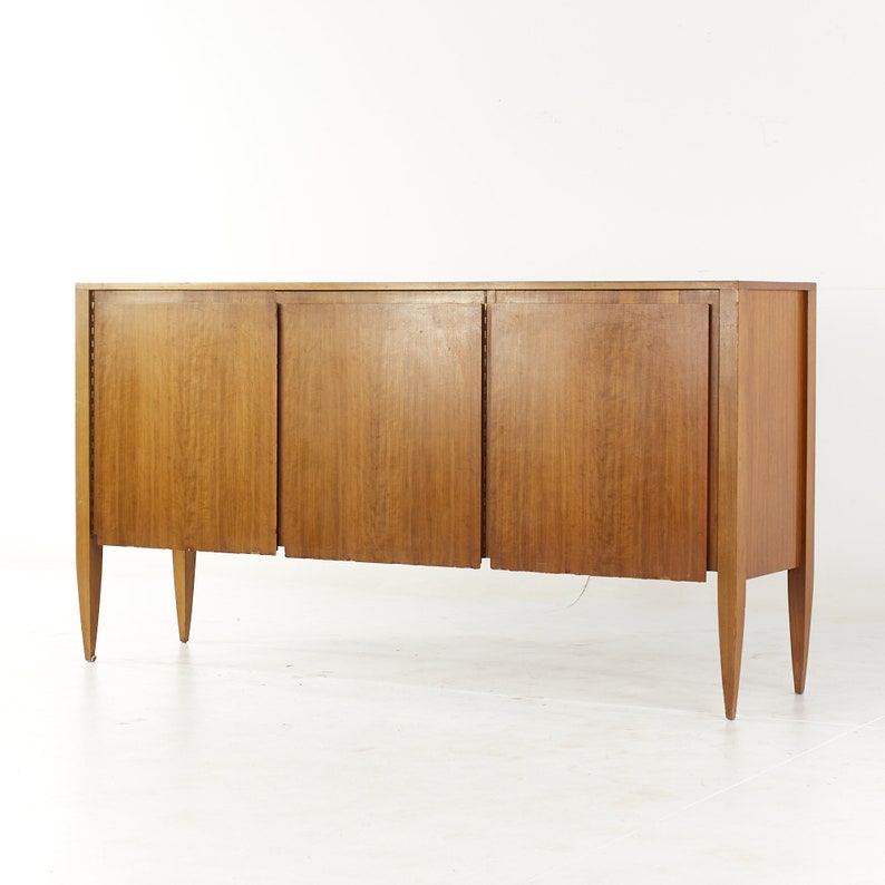 Gio Ponti for Singer and Sons Mid Century Walnut Model 2160 Cabinet mcm image 3