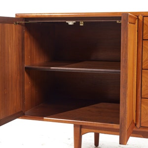 Kipp Stewart for Drexel Declaration Mid Century Walnut Credenza mcm image 5