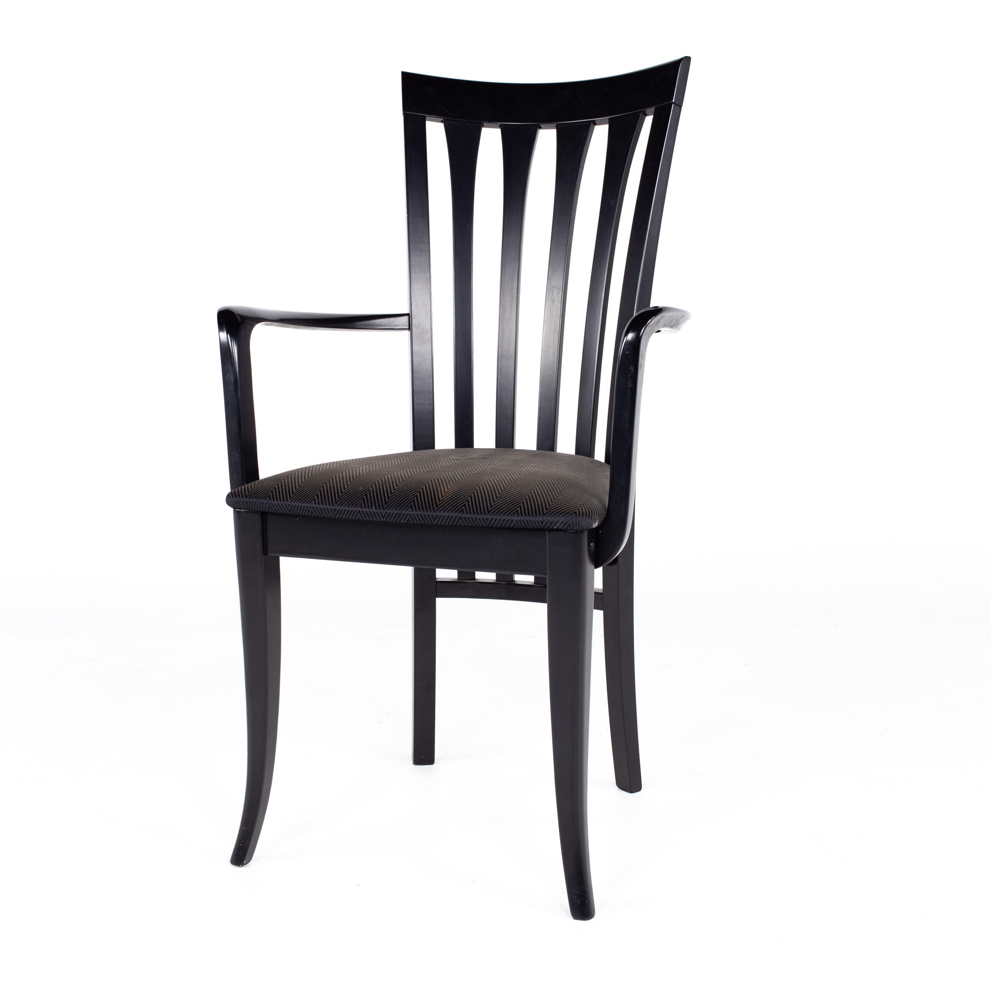 Sibau Italian Black High Back Dining Chairs Set of 6 Etsy