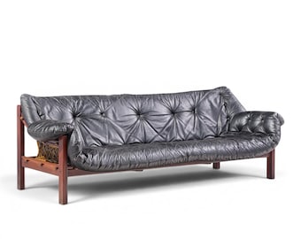 Jean Gillon for Italma "Amazonas" Mid Century Brazilian Rosewood Sofa - mcm