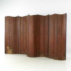 Baumann Fils & Cie Mid Century Paravent Paris Room Divider Screen mcm image 3