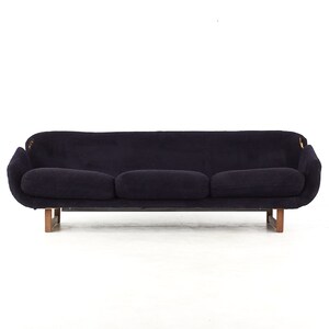 Arne Jacobsen for Fritz Hansen Style Mid Century Swan Sofa mcm image 2