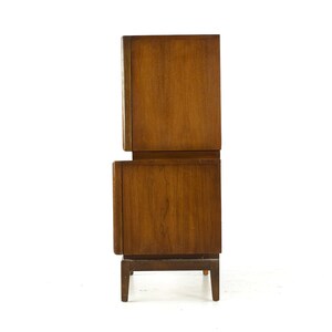 United Diamond Mid Century Walnut Highboy Dresser mcm image 5