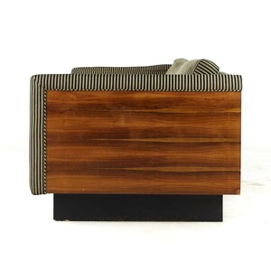 Milo Baughman Style Mid Century Rosewood Case Sofa mcm image 5