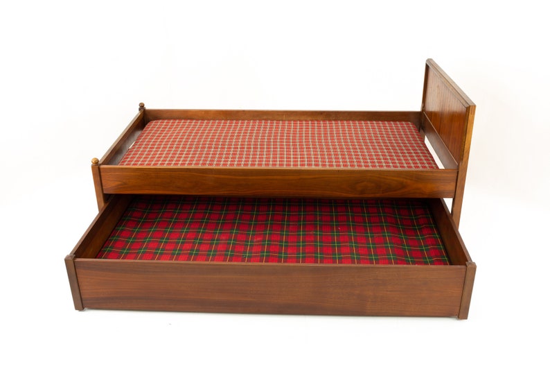 Lane Mid Century Trundle Bed mcm Etsy