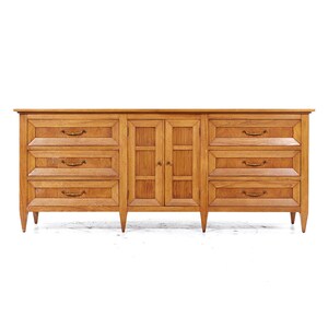 Tomlinson Sophisticate Mid Century Walnut Lowboy Dresser mcm image 2