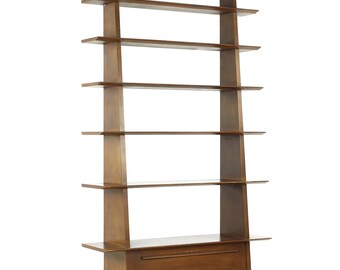 Edward Wormley for Dunbar Mid Century Model 5264 Shelf Bookcase - mcm