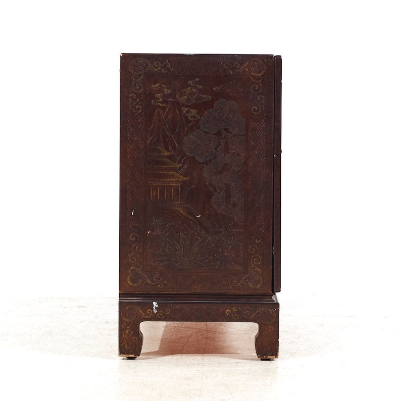 Mario Buatta for John Widdicomb Mid Century Chinoiserie Credenza mcm image 4