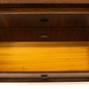 Paul Evans Style Canadian Brutalist Mid Century Walnut 9 Drawer Lowboy Dresser mcm image 8