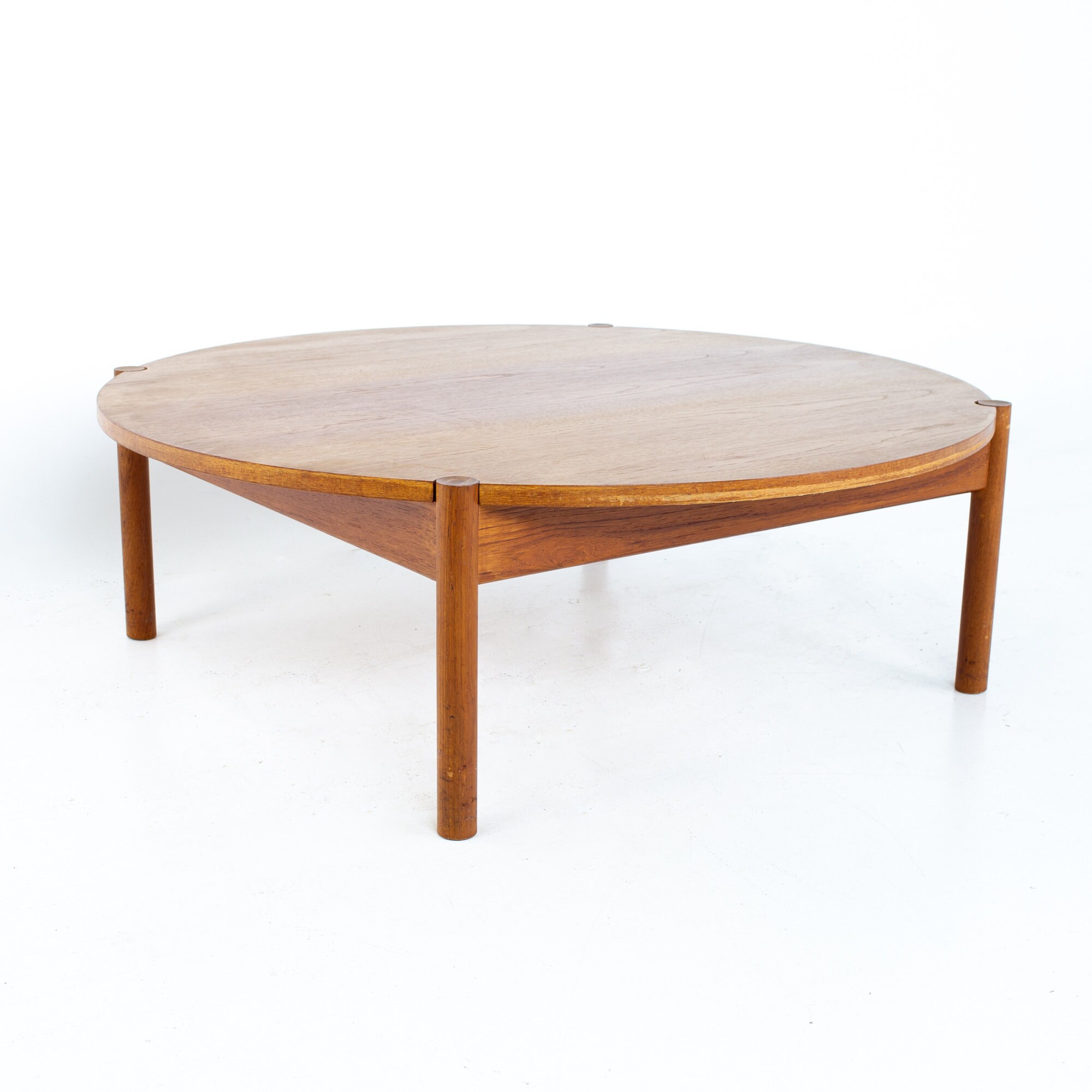 Mid Century Round Danish Coffee Table mcm Etsy