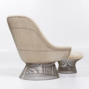 Warren Platner for Knoll Mid Century Easy Lounge Chair and Ottoman mcm image 8