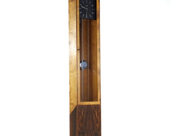 George Nelson Mid Century Burlwood and Rosewood Grandfather Clock - mcm