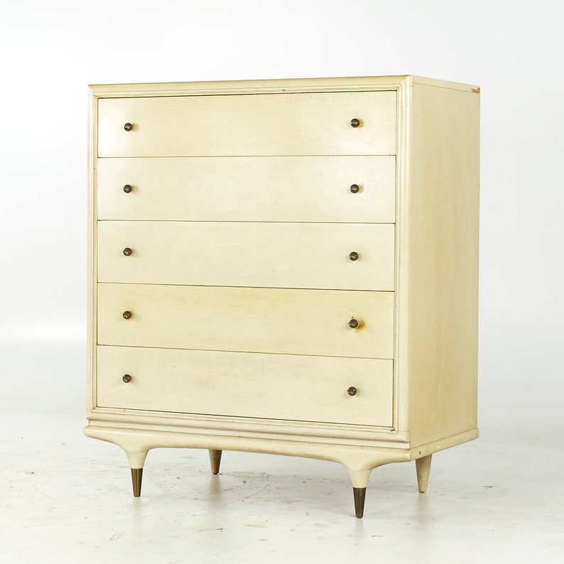 Kent Coffey Mid Century Continental Highboy Dresser mcm image 3