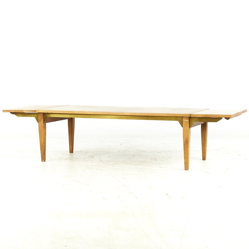 Milo Baughman for Murray Mid Century Expanding Bench Brass Coffee Table mcm image 3