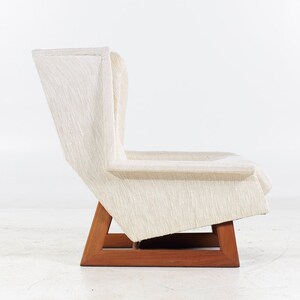 Adrian Pearsall for Craft Associates Mid Century Walnut Wingback Chair mcm image 8