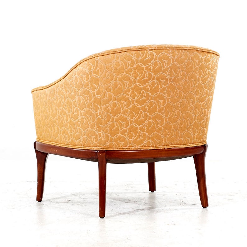 Erwin Lambeth Mid Century Walnut Lounge Chairs Pair mcm image 7