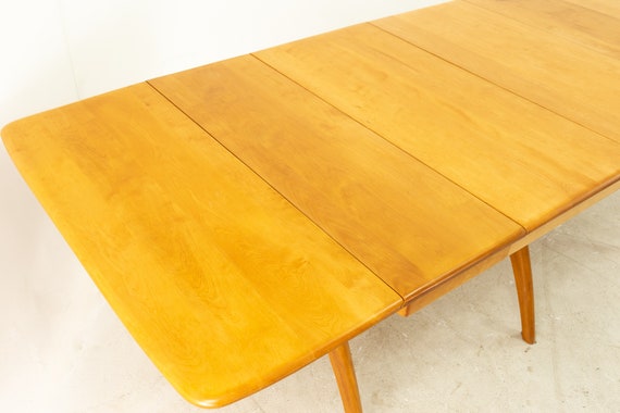 Heywood Wakefield Mid Century Maple Wishbone Expanding Dining