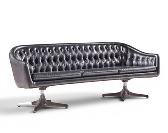 Chromcraft Mid Century Tufted Sofa - mcm