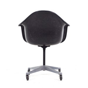 Eames for Herman Miller Mid Century Purple Padded Fiberglass Swivel Office Chair mcm image 7