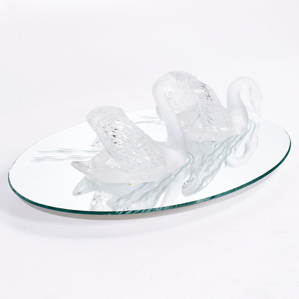 ラリック　ジャイアントスワン　白鳥　鏡板 オブジェ　置物　LALIQUE ラリック ジャイアントスワン 白鳥 鏡板 オブジェ 置物 LALIQUE