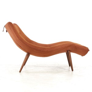 Adrian Pearsall for Craft Associates Mid Century 1828-C Chaise Lounge mcm image 4