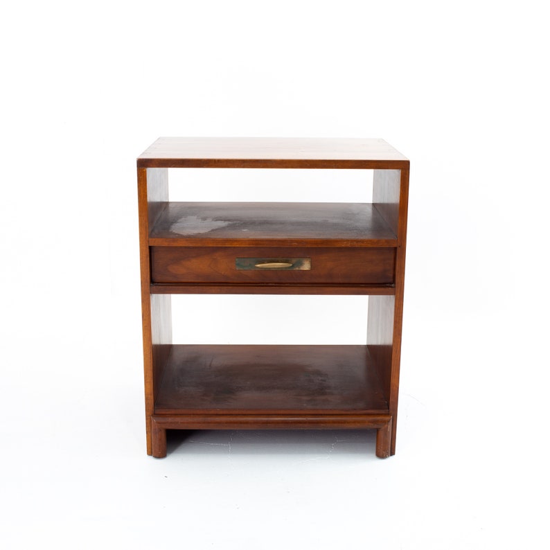 Willett Furniture Mid Century Cherry Nightstand Mcm Etsy