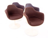 Eero Saarinen for Knoll Style Mid Century Tulip Dining Room Armchairs - Set of 4