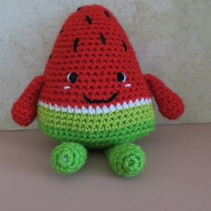handmade crochet watermelon