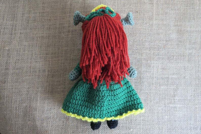 Crochet Fiona Inspired Toy shrek princess fiona dreamworks amigurumi image 3