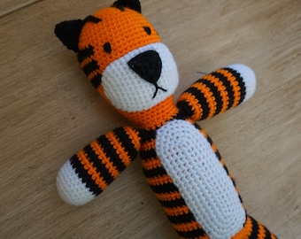 crochet stuffed tiger