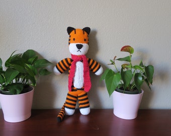 Crochet Tiger 100% Cotton  Crochet Stuffed Tiger