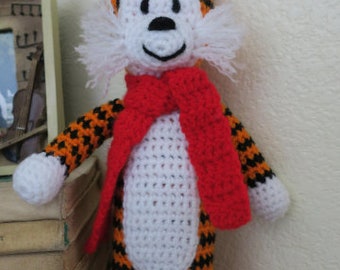 Crochet Tiger Handmade Crochet Stuffed Tiger Amigurumi Orange Black & White